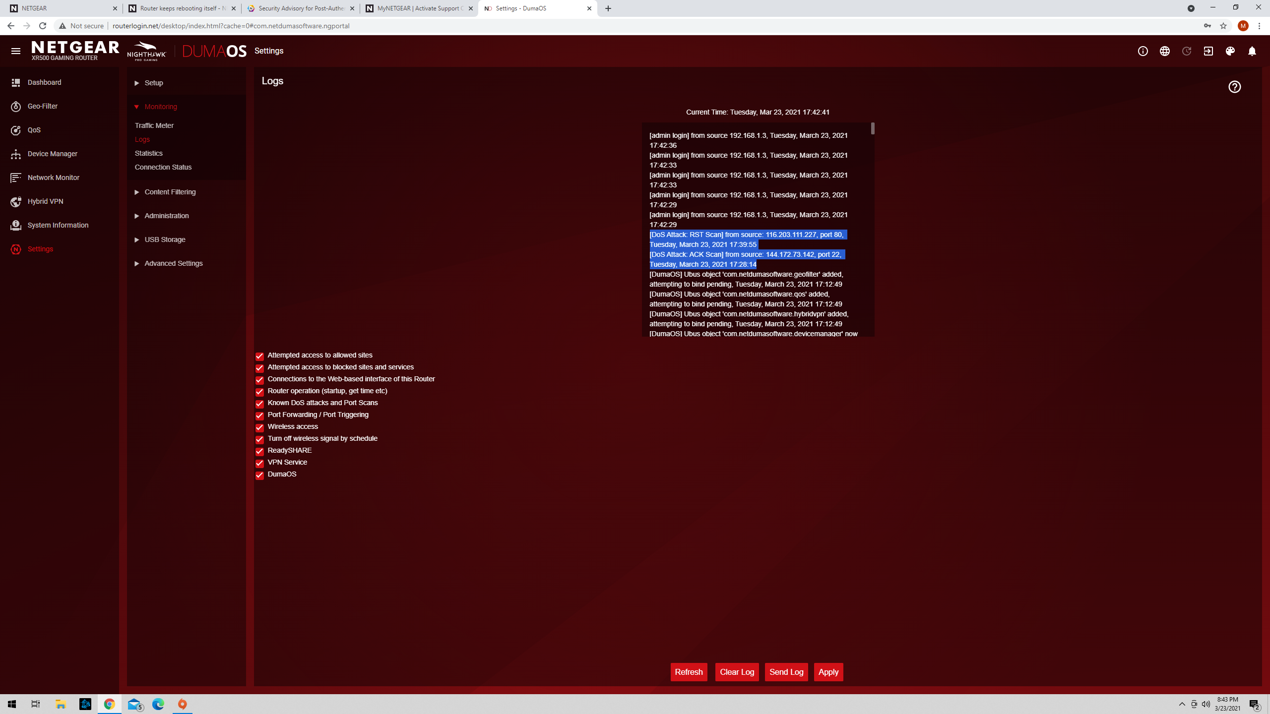 Router keeps rebooting itself NETGEAR Communities